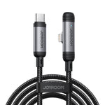 JOYROOM S-A56 Série EnjoyX 30W Câble de Données Type-C vers 8 Broches 90 Degrés Charge Rapide, Type-C vers 8 Broches