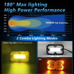 2pcs/Pack Car 70W High-power Matrix Eyes Work Light with Cable Set, Eyes