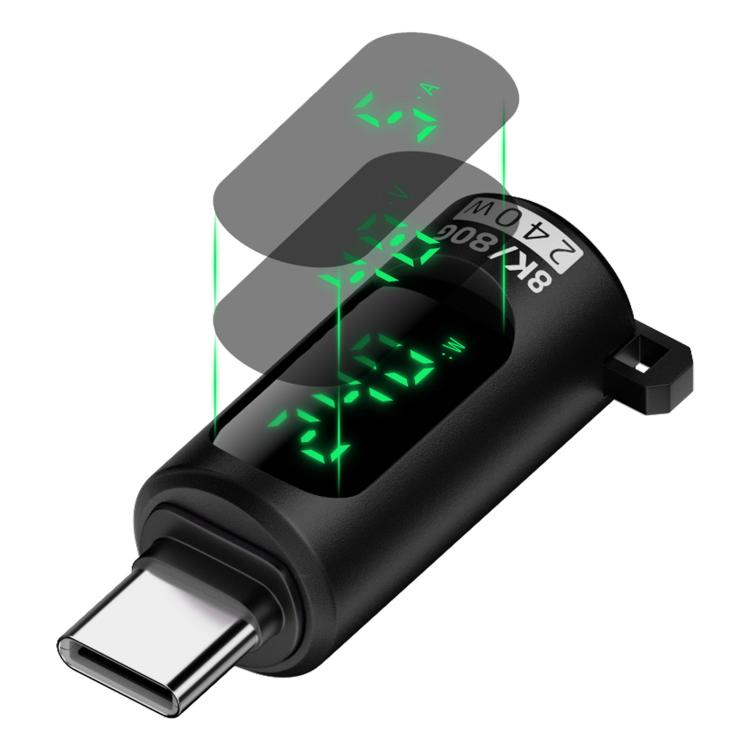 Adaptateur Type-C vers Type-C 240W avec affichage numérique et interrupteur