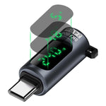 Adaptateur Type-C vers Type-C 240W avec affichage numérique et interrupteur