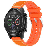 xDfind Hybrid Nylon Braid Silicone Watch Band, 20mm For Ticwatch GTH / E3 / E / 2, 22mm For Ticwatch Pro X / Pro 3 / Pro