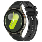 Bracelet de montre xDfind en silicone tressé hybride en nylon, pour Samsung Galaxy Watch Ultra/Ultra 2025 22mm, pour Samsung Galaxy Watch 7 / 6 / 5 / FE 20mm