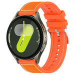Bracelet de montre xDfind en silicone tressé hybride en nylon, pour Samsung Galaxy Watch Ultra/Ultra 2025 22mm, pour Samsung Galaxy Watch 7 / 6 / 5 / FE 20mm