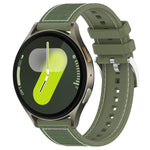 Bracelet de montre xDfind en silicone tressé hybride en nylon, pour Samsung Galaxy Watch Ultra/Ultra 2025 22mm, pour Samsung Galaxy Watch 7 / 6 / 5 / FE 20mm