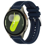 Bracelet de montre xDfind en silicone tressé hybride en nylon, pour Samsung Galaxy Watch Ultra/Ultra 2025 22mm, pour Samsung Galaxy Watch 7 / 6 / 5 / FE 20mm