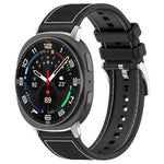 Bracelet de montre xDfind en silicone tressé hybride en nylon, pour Samsung Galaxy Watch Ultra/Ultra 2025 22mm, pour Samsung Galaxy Watch 7 / 6 / 5 / FE 20mm