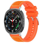 Bracelet de montre xDfind en silicone tressé hybride en nylon, pour Samsung Galaxy Watch Ultra/Ultra 2025 22mm, pour Samsung Galaxy Watch 7 / 6 / 5 / FE 20mm
