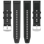 Bracelet de montre xDfind en silicone tressé hybride en nylon, pour Samsung Galaxy Watch Ultra/Ultra 2025 22mm, pour Samsung Galaxy Watch 7 / 6 / 5 / FE 20mm