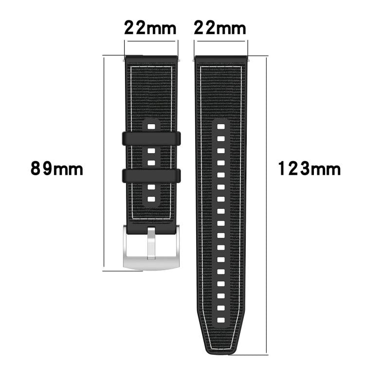 Bracelet de montre xDfind en silicone tressé hybride en nylon, pour Samsung Galaxy Watch Ultra/Ultra 2025 22mm, pour Samsung Galaxy Watch 7 / 6 / 5 / FE 20mm