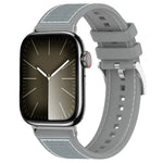 Bracelet de montre hybride en nylon tressé et silicone xDfind, compatible avec Apple Watch 42/44/45/46/49 mm (22 mm) et Apple Watch 38/40/41/S10 (42 mm, 20 mm).