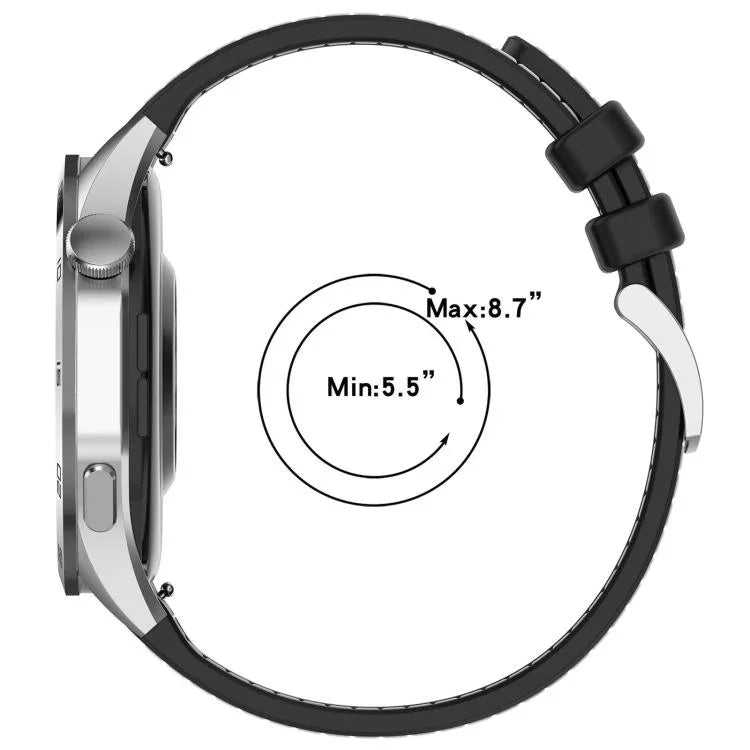 Bracelet de montre hybride en nylon tressé et silicone xDfind, compatible avec Apple Watch 42/44/45/46/49 mm (22 mm) et Apple Watch 38/40/41/S10 (42 mm, 20 mm).