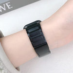 Bracelet de montre en acier inoxydable à boucle détachable latérale et trois billes, pour Apple Watch 46 mm / 49 mm / 45 mm / 44 mm et pour Apple Watch 42 mm / 41 mm / 40 mm / 38 mm