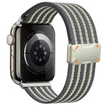 Bracelet de montre en nylon à boucle magnétique Mecha Armor, compatible avec Apple Watch 46 mm / 49 mm / 45 mm / 44 mm et Apple Watch 42 mm / 41 mm / 40 mm / 38 mm.