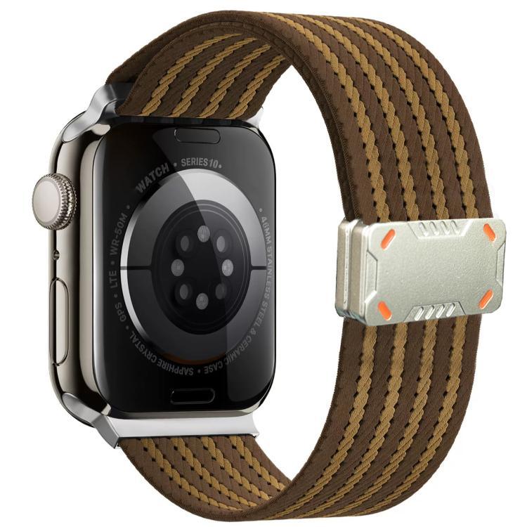 Bracelet de montre en nylon à boucle magnétique Mecha Armor, compatible avec Apple Watch 46 mm / 49 mm / 45 mm / 44 mm et Apple Watch 42 mm / 41 mm / 40 mm / 38 mm.