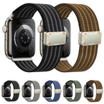 Bracelet de montre en nylon à boucle magnétique Mecha Armor, compatible avec Apple Watch 46 mm / 49 mm / 45 mm / 44 mm et Apple Watch 42 mm / 41 mm / 40 mm / 38 mm.