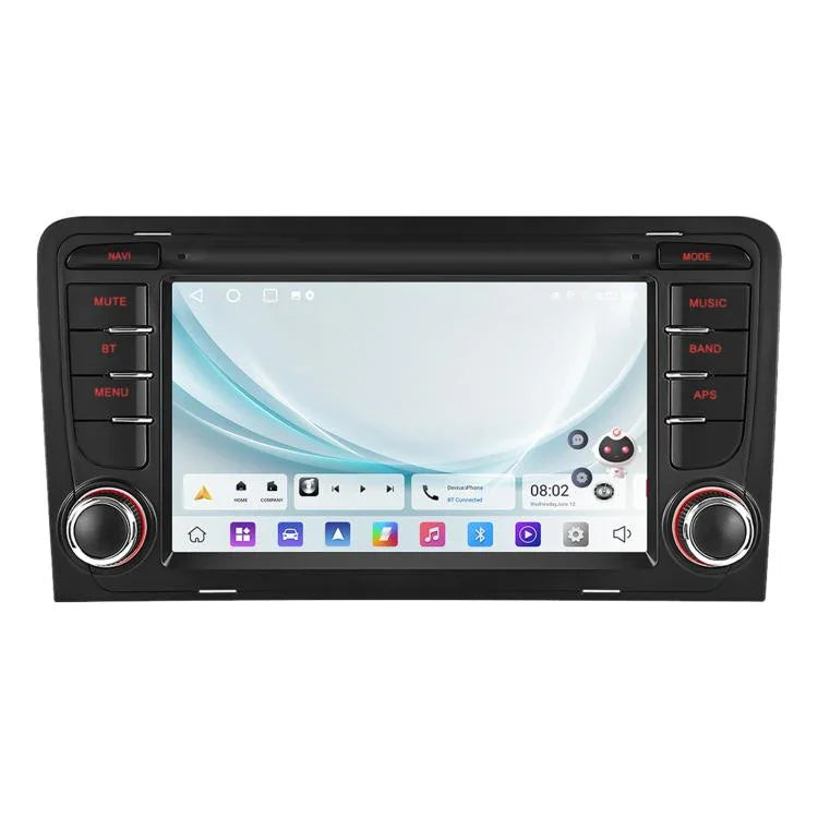 Pour Audi A3 8P 2003-2012 Android 15 7 pouces Smart Central Control GPS de voiture lecteur MP5 de voiture, Standard+AHD+Microphone, Standard