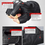 Gants de moto mi-doigts respirants et protecteurs pour l'été GHOST RACING GR-BZ01, M, L, XL