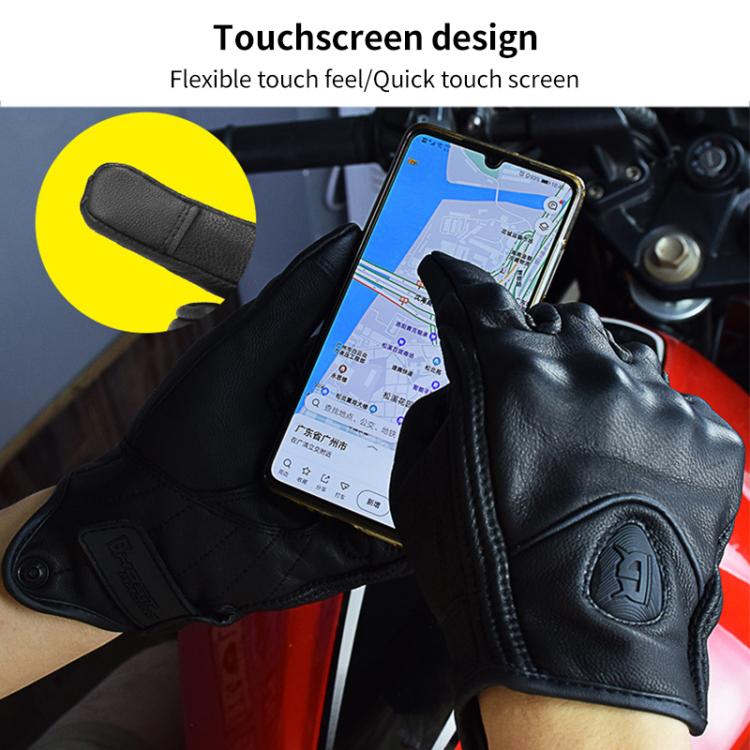 Gants de moto chauds en velours d'hiver GHOST RACING GR-ST07, M, XL, XXL