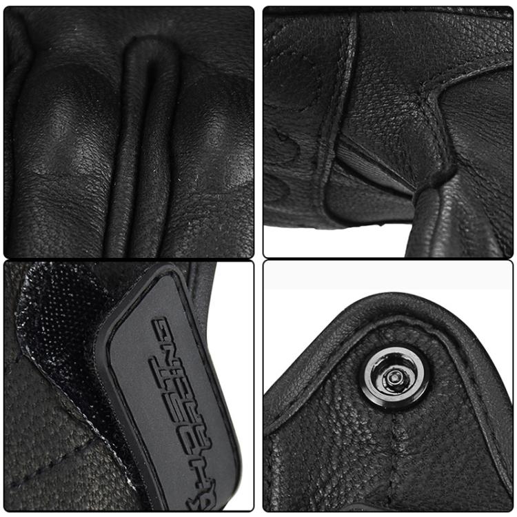 Gants de moto chauds en velours d'hiver GHOST RACING GR-ST07, M, XL, XXL