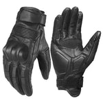 Gants de moto rétro en cuir véritable GHOST RACING GR-ST11, compatibles avec écrans tactiles, tailles M, L, XL, XXL