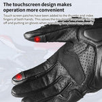Gants de moto rétro en cuir véritable GHOST RACING GR-ST11, compatibles avec écrans tactiles, tailles M, L, XL, XXL