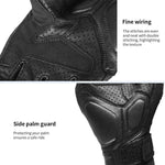 Gants de moto rétro en cuir véritable GHOST RACING GR-ST11, compatibles avec écrans tactiles, tailles M, L, XL, XXL