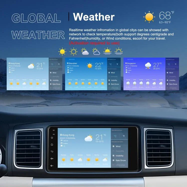 Pour Toyota COROLLA Android 15 7 pouces sans fil CarPlay Lecteur de voiture Machine de navigation de contrôle central de voiture, Standard, Standard+AHD+Microphone