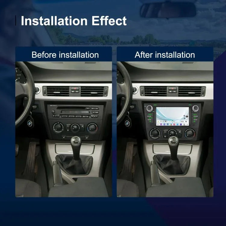 Pour BMW Série 3 E90 Android 15 7 pouces CarPlay Navigation de voiture Machine intégrée d'image de recul, Standard, Standard+AHD+Microphone
