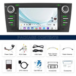 Pour BMW Série 3 E90 Android 15 7 pouces CarPlay Navigation de voiture Machine intégrée d'image de recul, Standard, Standard+AHD+Microphone