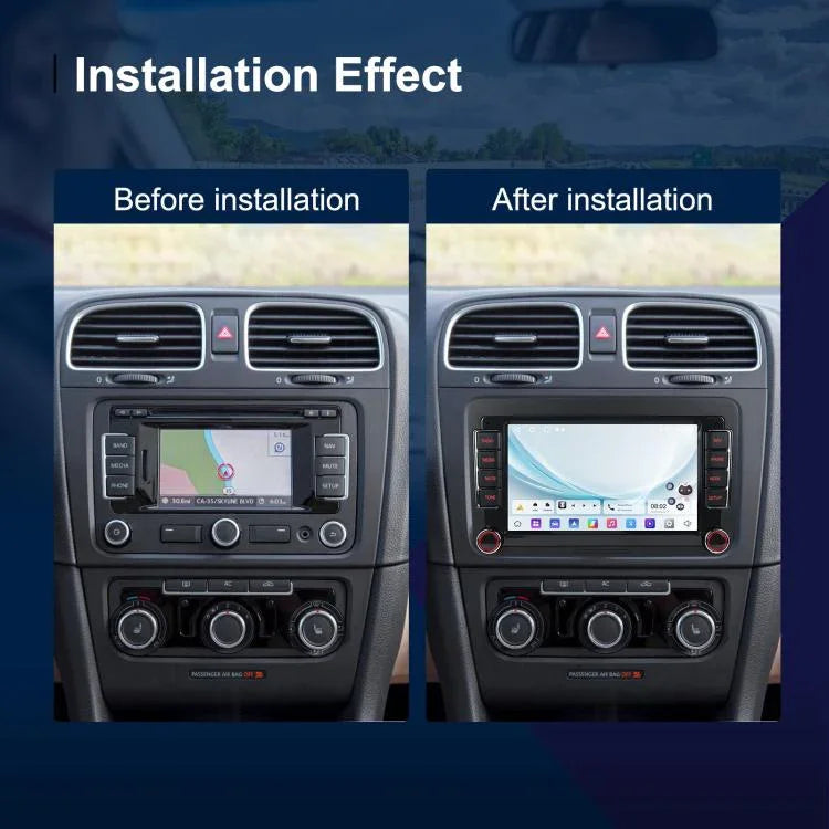 Pour Volkswagen Android 15 Autoradio avec écran 9 pouces, Navigation centrale, Standard, Standard+AHD+Microphone