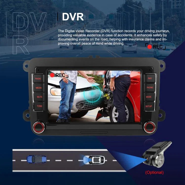 Pour Volkswagen Android 15 Autoradio avec écran 9 pouces, Navigation centrale, Standard, Standard+AHD+Microphone