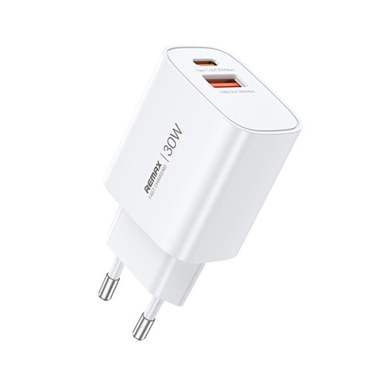 Chargeur rapide GaN REMAX U187 30W USB et Type-C, prise EU, prise UK