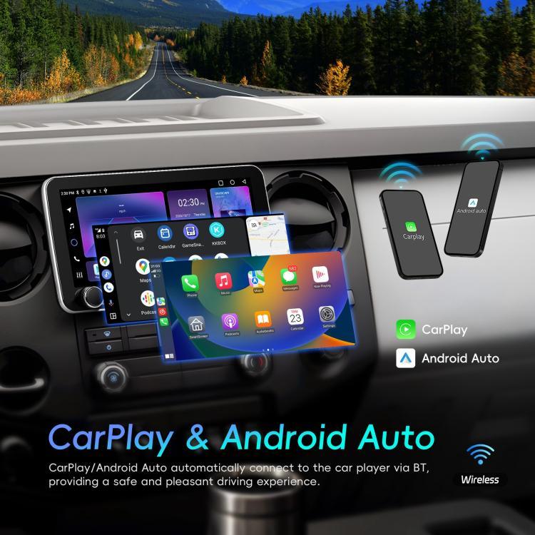 Écran de 10,36 pouces Android 15 Voiture CarPlay Navigation Machine Intégrée avec Double Bouton Rotatif, Standard, Standard+AHD+Microphone