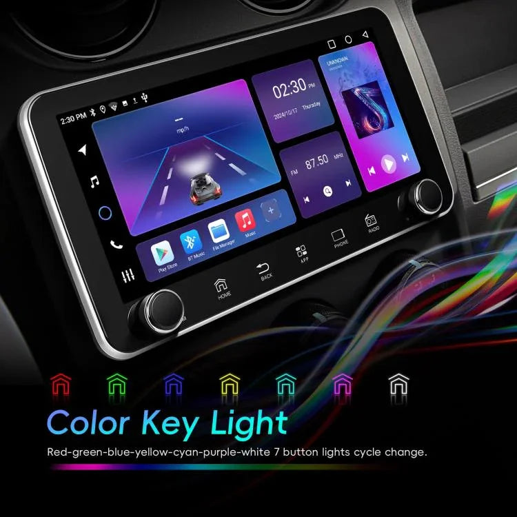 Écran de 10,36 pouces Android 15 Voiture CarPlay Navigation Machine Intégrée avec Double Bouton Rotatif, Standard, Standard+AHD+Microphone
