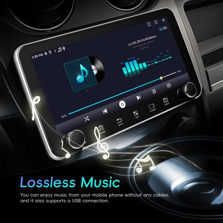 Écran de 10,36 pouces Android 15 Voiture CarPlay Navigation Machine Intégrée avec Double Bouton Rotatif, Standard, Standard+AHD+Microphone