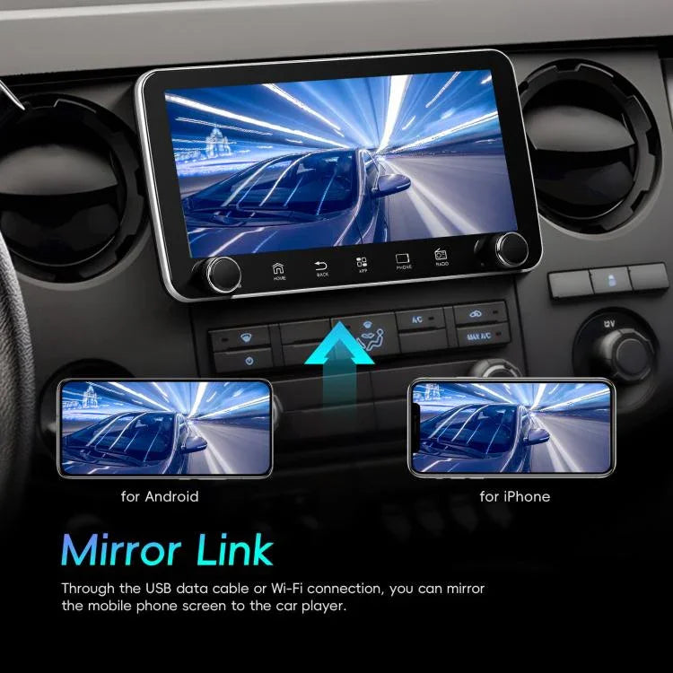 Écran de 10,36 pouces Android 15 Voiture CarPlay Navigation Machine Intégrée avec Double Bouton Rotatif, Standard, Standard+AHD+Microphone