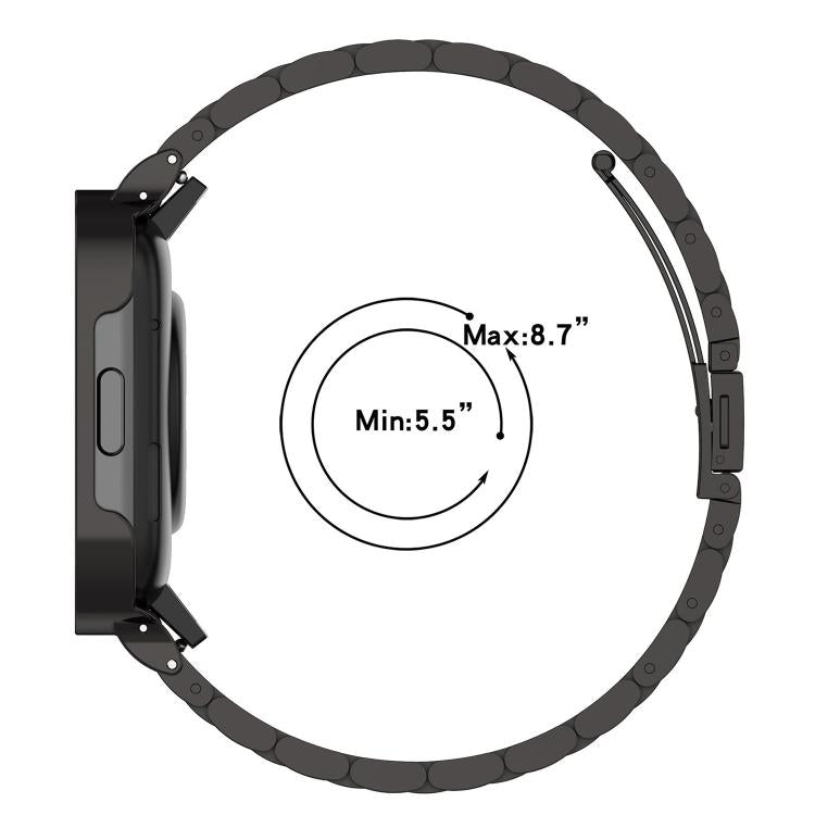 Bracelet de montre xDfind en bambou et acier inoxydable massif, à une perle, compatible avec Apple Watch 42/44/45/46/49 mm (22 mm) et Apple Watch 38/40/41/S10 (42 mm, 20 mm).