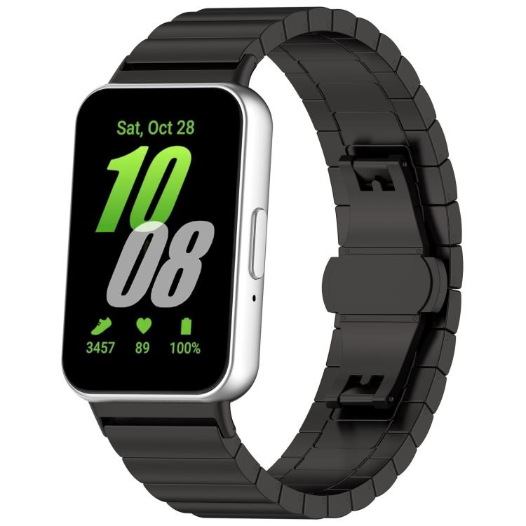 Bracelet de montre xDfind en bambou et acier inoxydable massif, à une perle, compatible avec Samsung Galaxy Watch8 / Watch8 Classic 22 mm, Samsung Galaxy Watch 7 / 6 / 5 / FE 20 mm et Samsung Galaxy Fit3 SM-R390 18 mm.