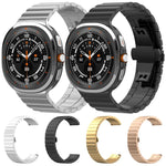 Bracelet de montre xDfind en bambou et acier inoxydable massif, à une perle, compatible avec Samsung Galaxy Watch8 / Watch8 Classic 22 mm, Samsung Galaxy Watch 7 / 6 / 5 / FE 20 mm et Samsung Galaxy Fit3 SM-R390 18 mm.