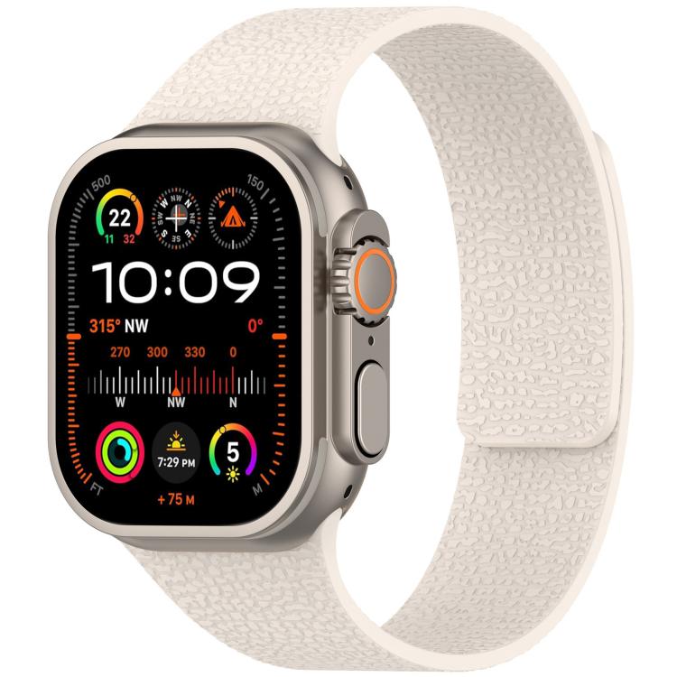 Bracelet de montre magnétique en silicone texturé litchi xDfind, compatible avec Apple Watch 42/44/45/46/49 mm et Apple Watch 38/40/41/S10 42 mm.