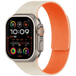Bracelet de montre magnétique en silicone texturé litchi xDfind, compatible avec Apple Watch 42/44/45/46/49 mm et Apple Watch 38/40/41/S10 42 mm.