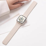 Bracelet de montre magnétique en silicone texturé litchi xDfind, compatible avec Apple Watch 42/44/45/46/49 mm et Apple Watch 38/40/41/S10 42 mm.