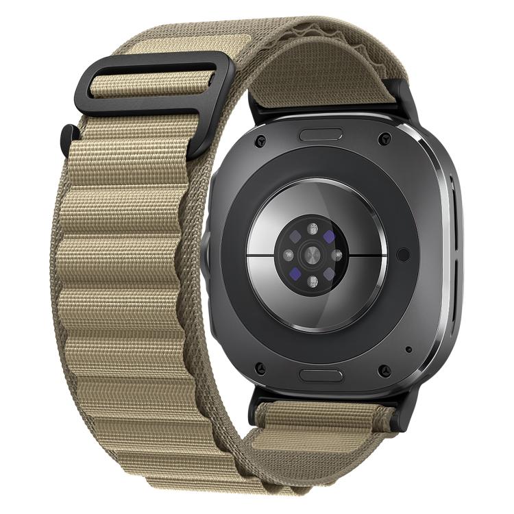 Bracelet de montre xDfind en nylon noir à boucle, compatible avec Samsung Galaxy Watch Ultra 47 mm / Ultra 2025 et Samsung Galaxy Watch 8 / 8 Classic.