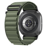 Bracelet de montre xDfind en nylon noir à boucle, compatible avec Samsung Galaxy Watch Ultra 47 mm / Ultra 2025 et Samsung Galaxy Watch 8 / 8 Classic.