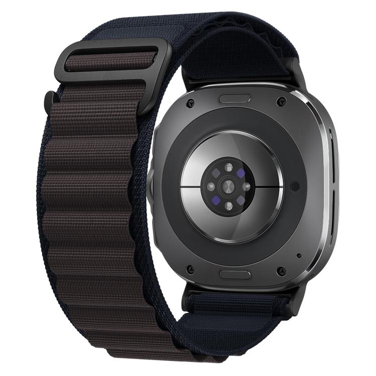 Bracelet de montre xDfind en nylon noir à boucle, compatible avec Samsung Galaxy Watch Ultra 47 mm / Ultra 2025 et Samsung Galaxy Watch 8 / 8 Classic.
