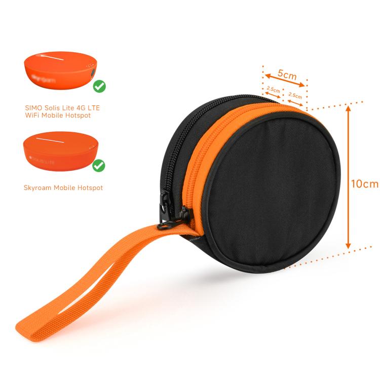 Pour Solis Lite Mobile WiFi Router Sac de Rangement Portable Sac d'Accessoires en Nylon, Sac de Rangement pour Routeur WiFi