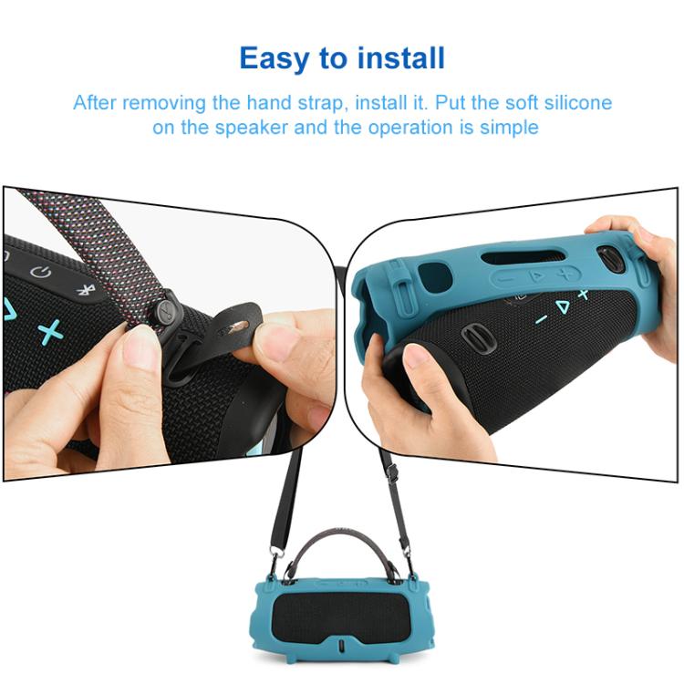 Housse de protection en silicone pour enceinte portable à bandoulière, coque souple, pour JBL Charge 6