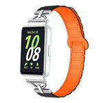 D-shaped Tri-beads Magnetic Silicone Watch Band, For Samsung Galaxy Fit3