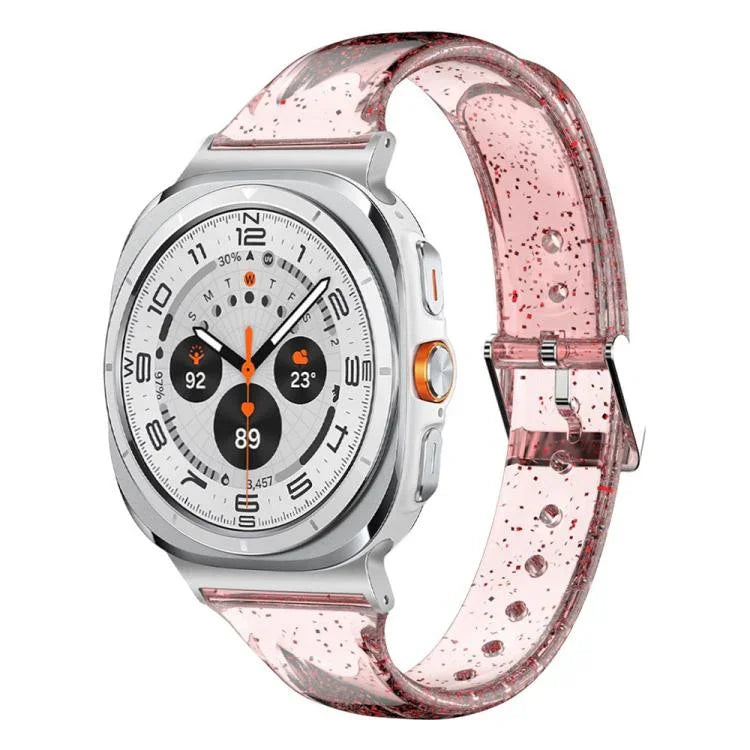 Bracelet de montre en TPU à paillettes, pour Samsung Galaxy Watch Ultra 47mm / Ultra 2025
