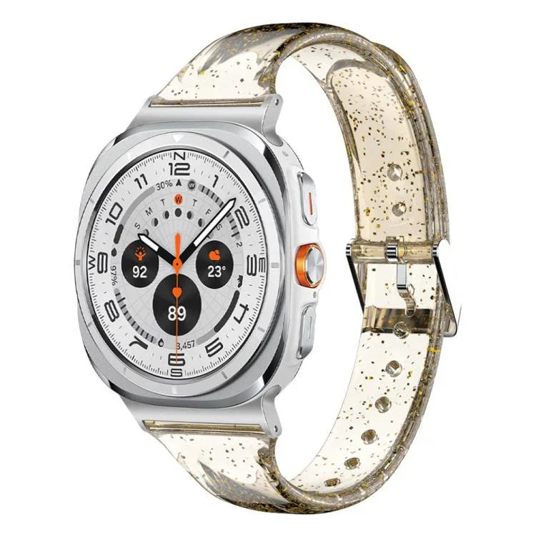 Bracelet de montre en TPU à paillettes, pour Samsung Galaxy Watch Ultra 47mm / Ultra 2025
